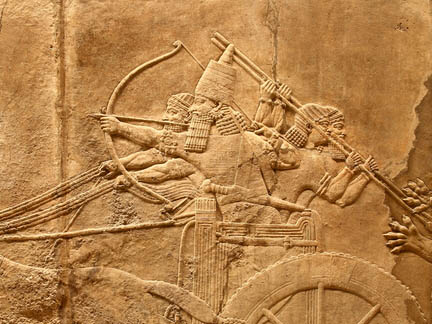 Relief of Ashurbanipal hunting lions